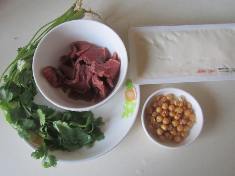 豆花牛肉步骤1