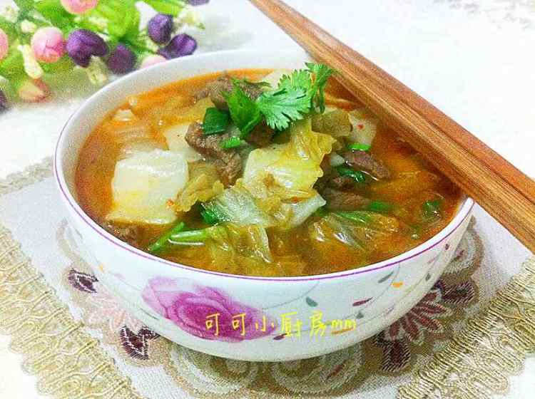 酸菜牛肉烩揪面步骤20
