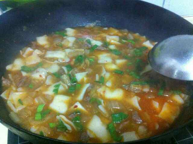 酸菜牛肉烩揪面步骤19