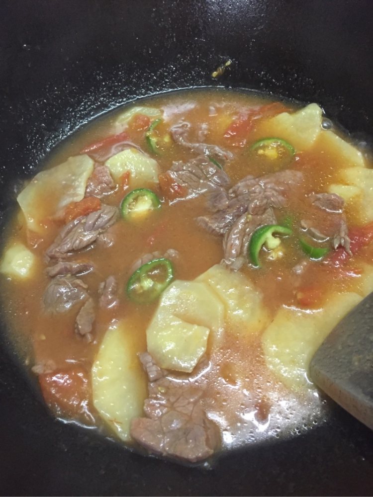 番茄土豆片煮牛肉步骤9