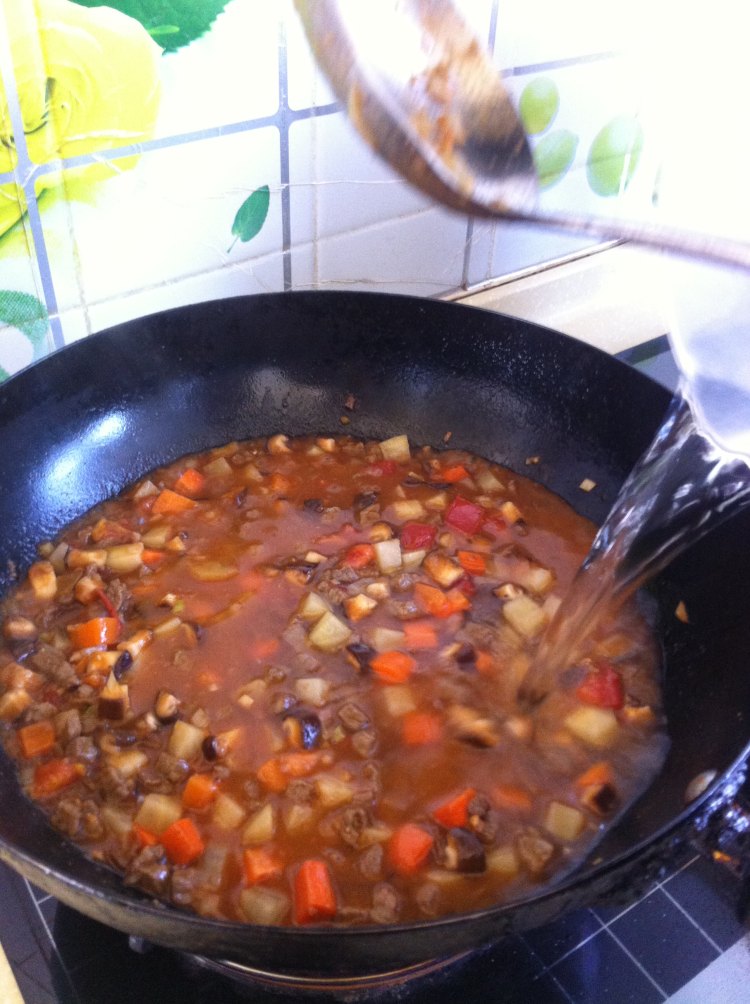 牛肉香菇烩麻食步骤16