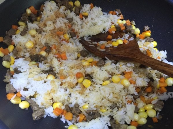牛肉粒炒饭步骤10