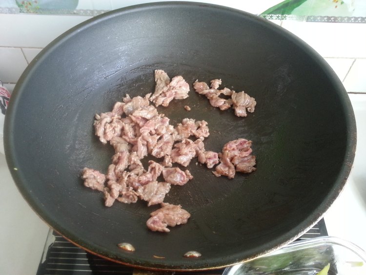 芥蓝牛肉步骤5