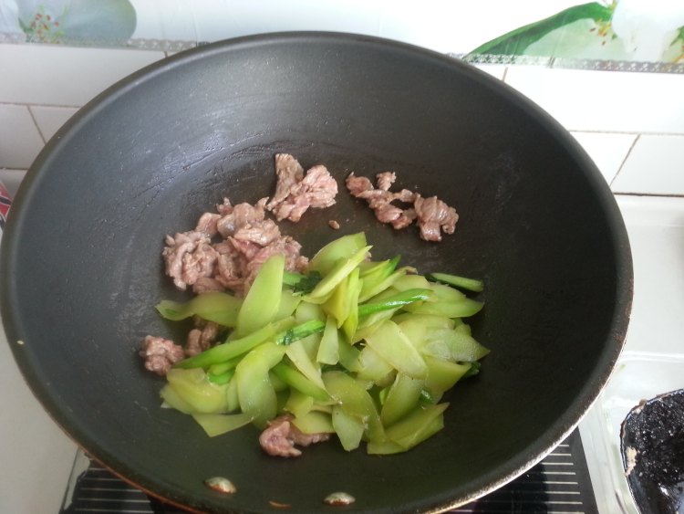 芥蓝牛肉步骤6