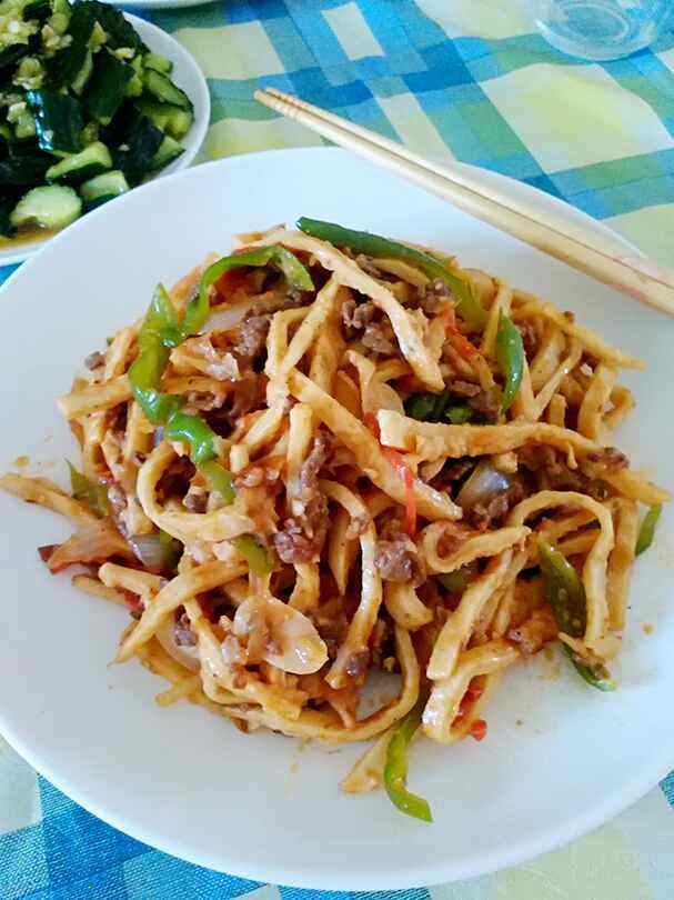 牛肉炒糊饽步骤15