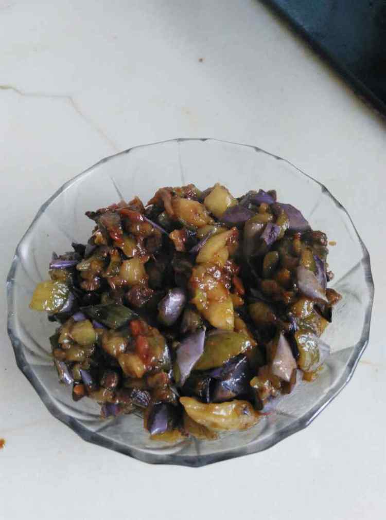茄子牛肉酱凉面#新鲜步骤8