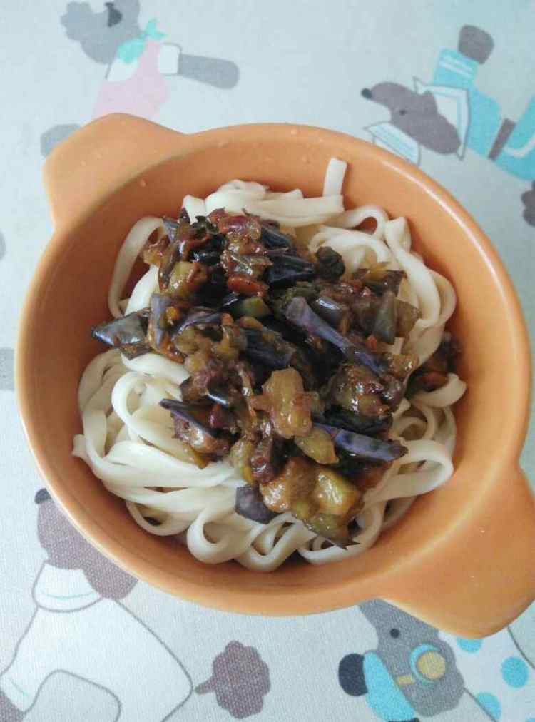 茄子牛肉酱凉面#新鲜步骤11
