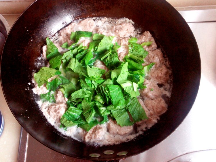 小白菜牛肉丸步骤11