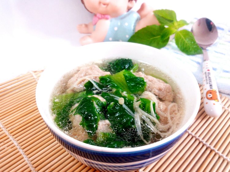 小白菜牛肉丸步骤13
