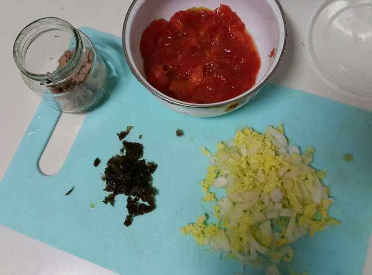 圣女果蛋白蒸牛肉步骤1