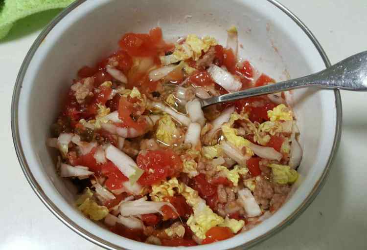 圣女果蛋白蒸牛肉步骤3