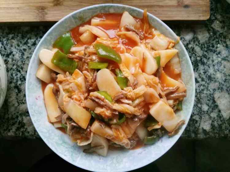 牛肉白菜炒年糕步骤11