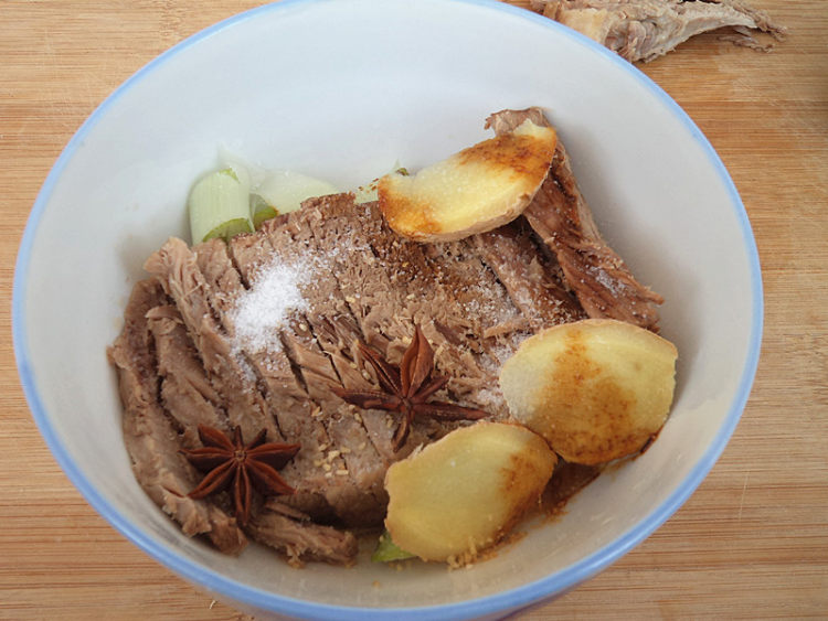 扒牛肉条步骤6