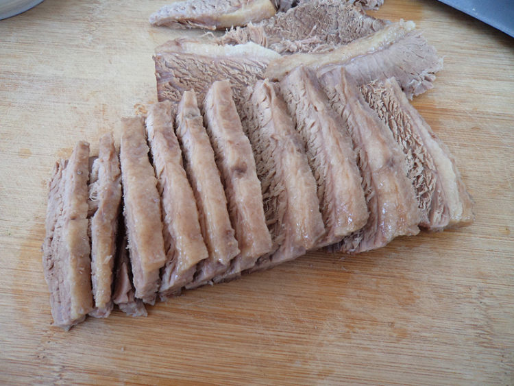 扒牛肉条步骤5