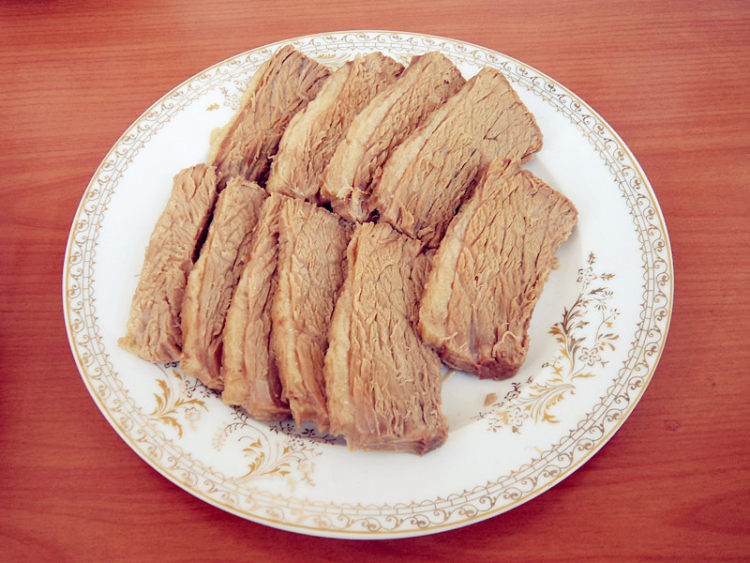 扒牛肉条步骤8