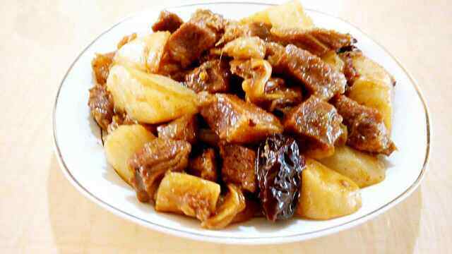 红烧牛肉山药步骤9