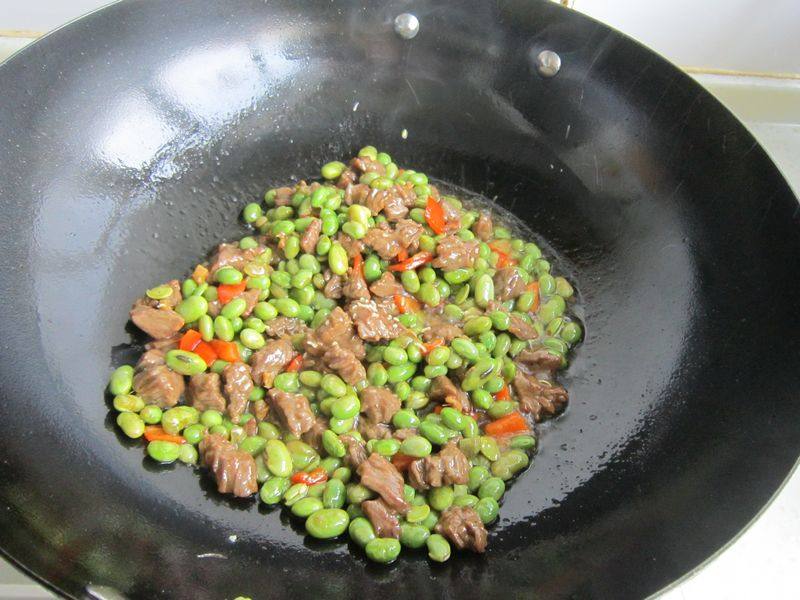 毛豆炒牛肉步骤10