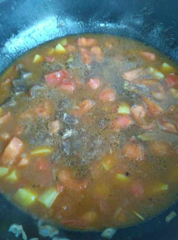 牛肉炖柿子土豆步骤6