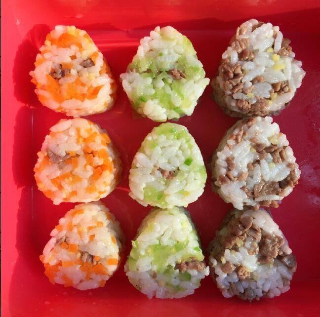 三色饭团步骤7