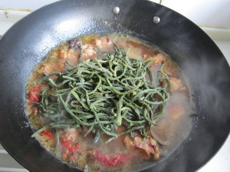 干豇豆烧牛肉步骤10