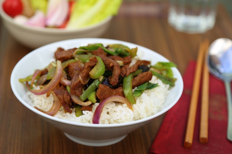 沙茶牛肉烩饭步骤10