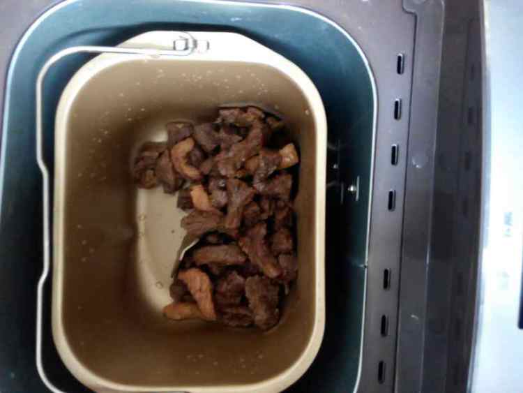 面包机版咖喱牛肉干步骤4