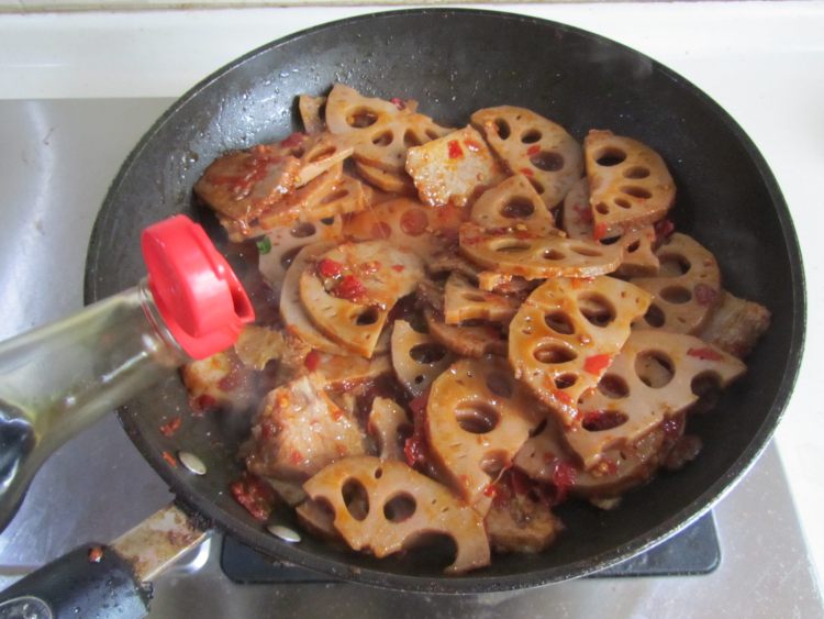 卤藕回锅牛肉步骤10