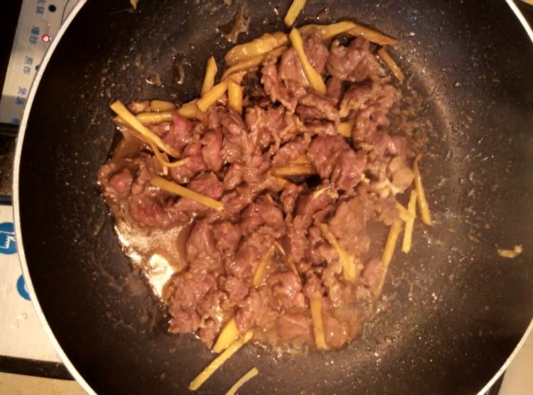 姜爆牛肉步骤6
