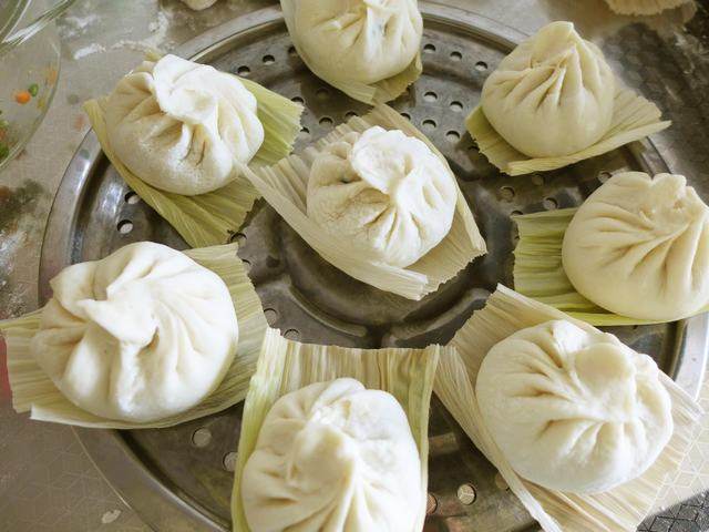 豇豆牛肉蒸包步骤7
