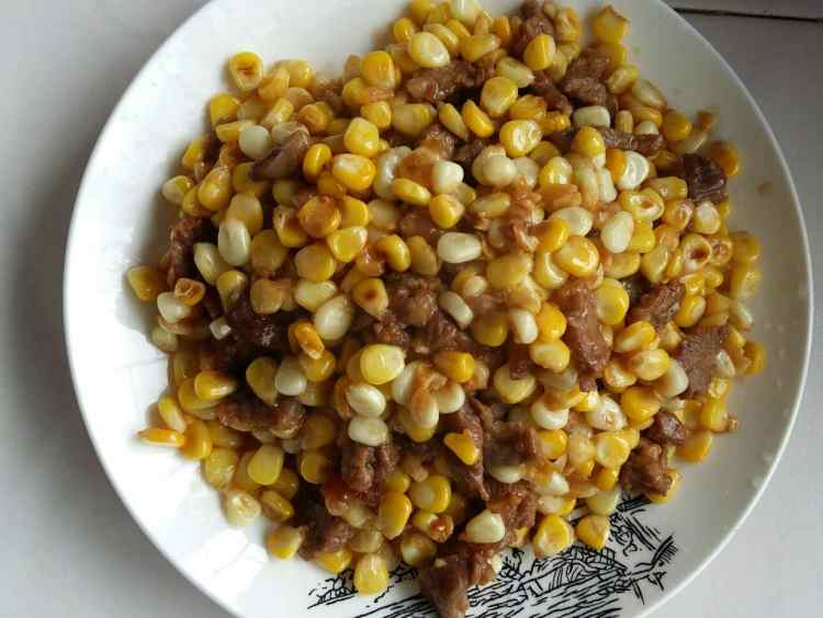牛肉粒炒玉米步骤10