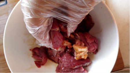 尖椒牛肉步骤2