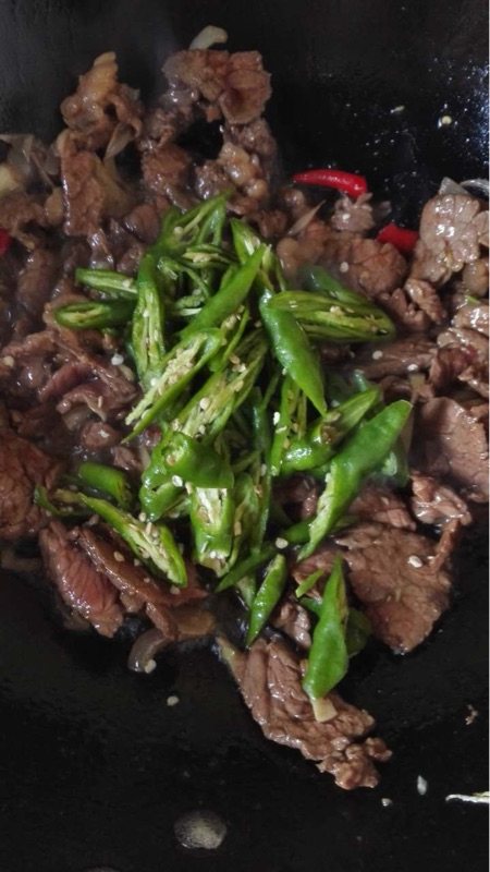尖椒牛肉步骤8
