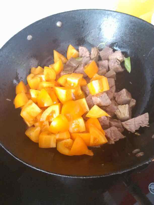 牛肉炖柿子步骤7