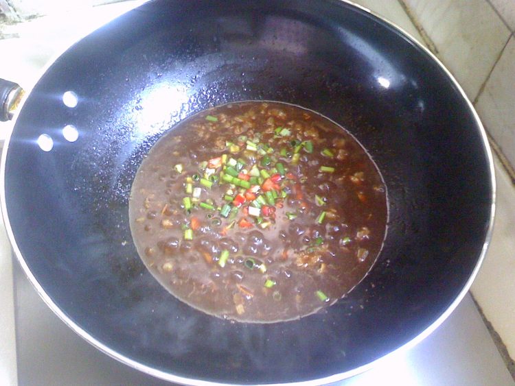 肉酱刀削面步骤6
