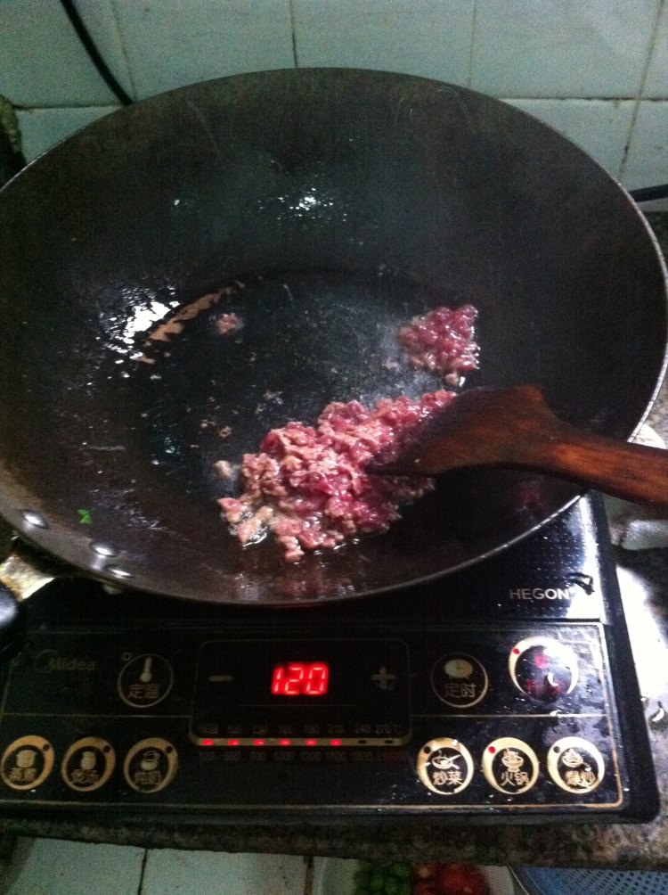 青豆牛肉末饭步骤4