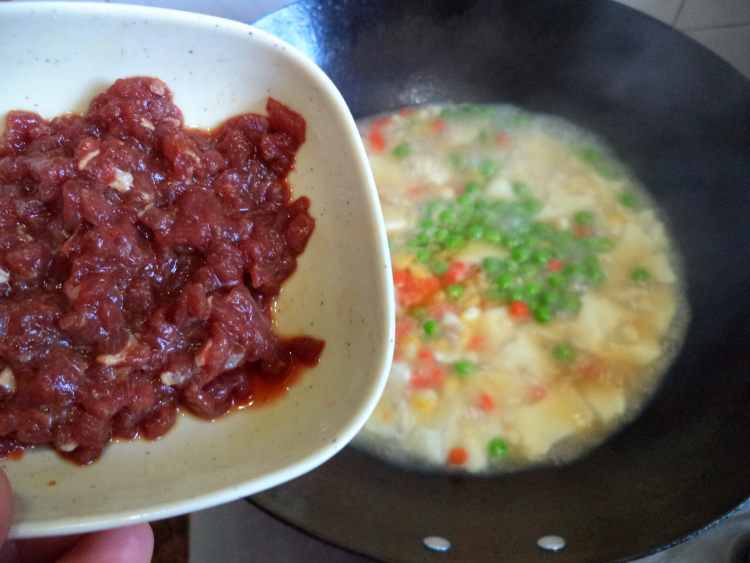 牛肉末豆花羹步骤7
