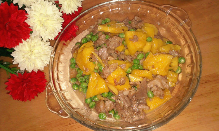 菠萝滑炒牛肉片步骤12