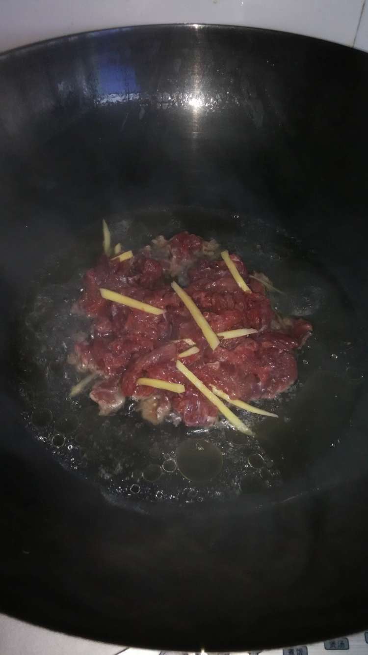清炒牛肉步骤5