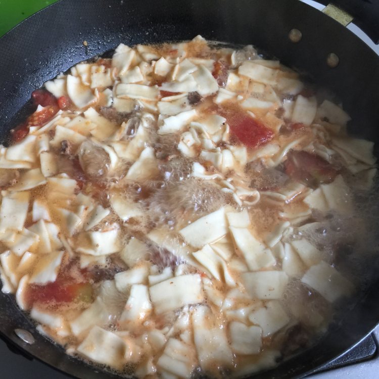 牛肉汤揪片步骤10