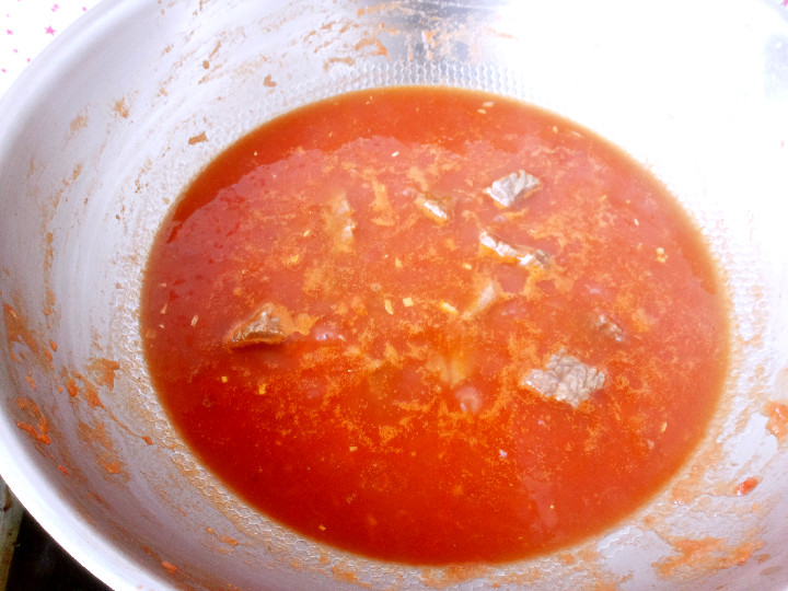 茄汁牛肉烩面步骤16