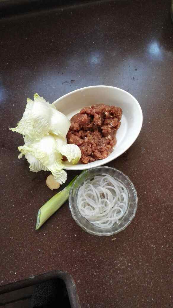 牛肉白菜馅饼步骤1