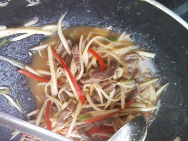 茭白牛肉丝步骤7