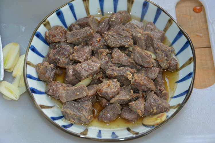 杏鲍菇牛肉丁步骤4