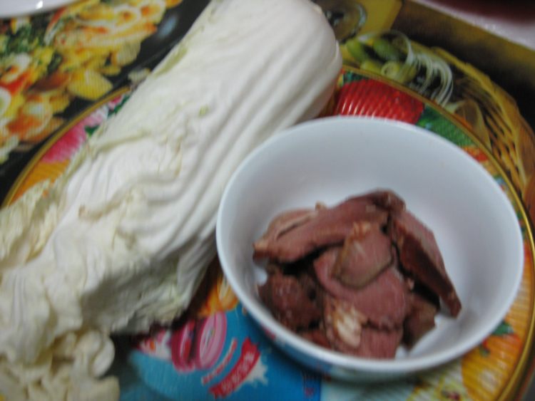 白菜烧牛肉步骤1