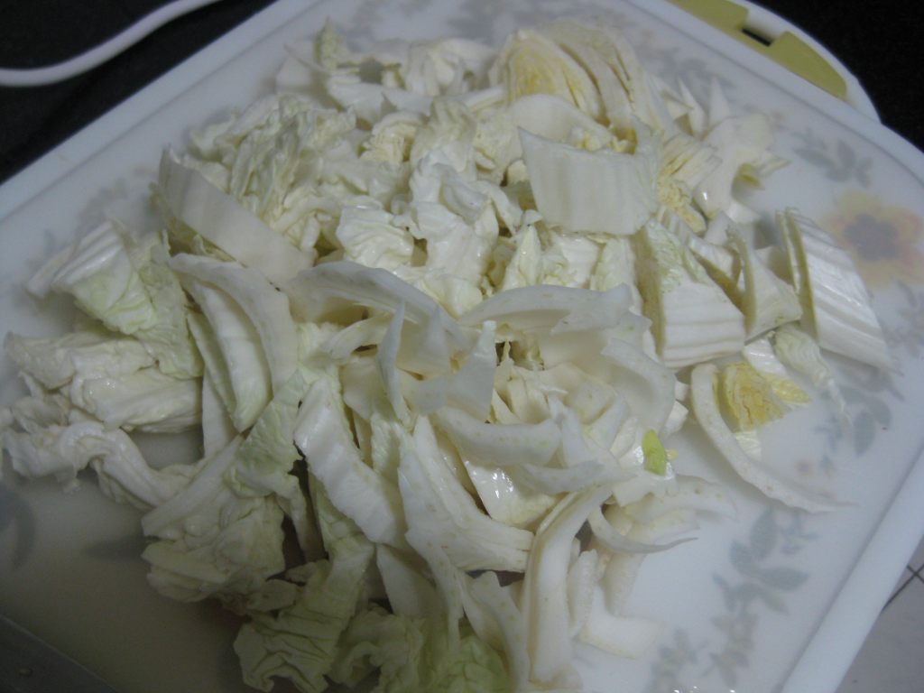 白菜烧牛肉步骤2