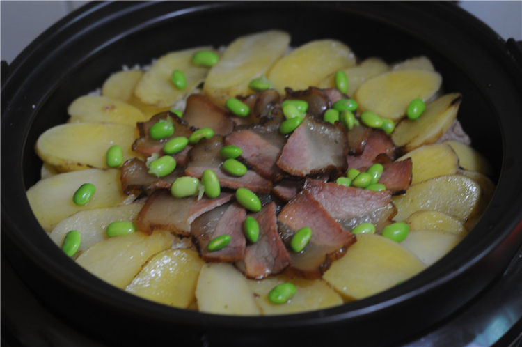 腊肉排骨饭步骤15