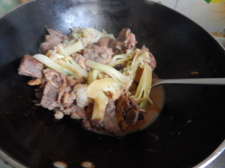 花菜烧排骨步骤11