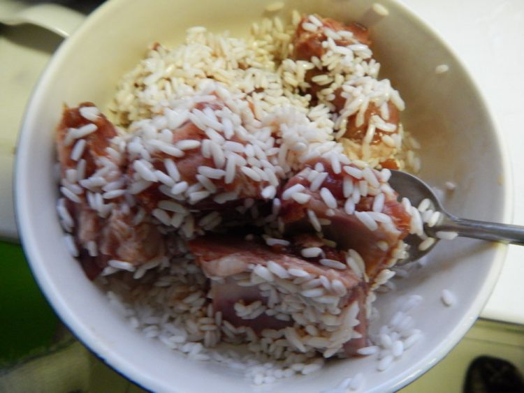荷味糯米排骨饭步骤8