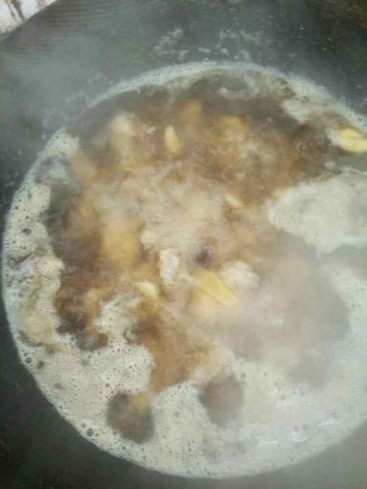 白菜粉丝炖排骨步骤8