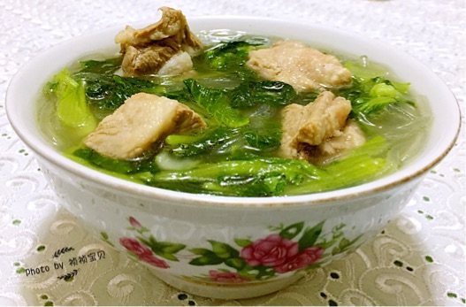小白菜粉条排骨汤步骤10